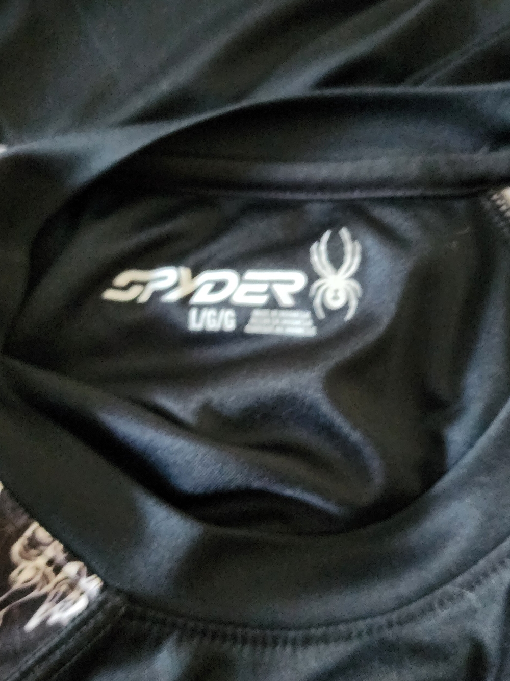 Spyder Black Athletic Jacket - Boys Large